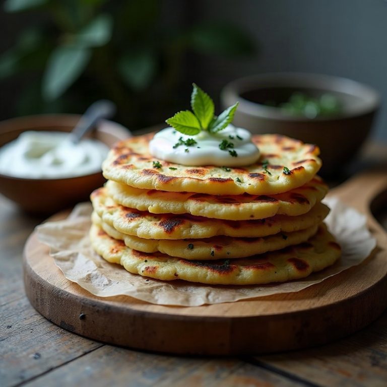 Flatbreads on a dry pan
