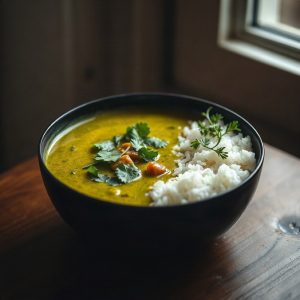 Weeknight red lentil curry