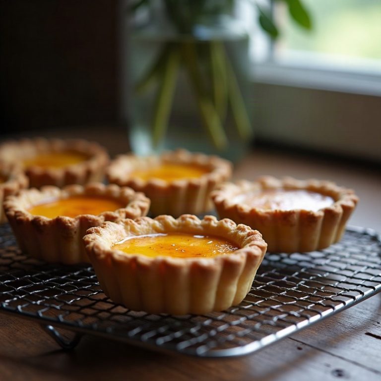 Burnt custard tarts